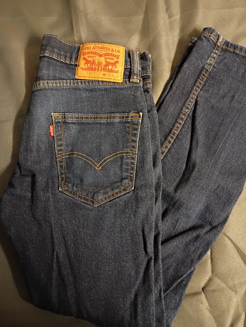 Levi's Men's Slim Straight Dark Blue Denim Jeans